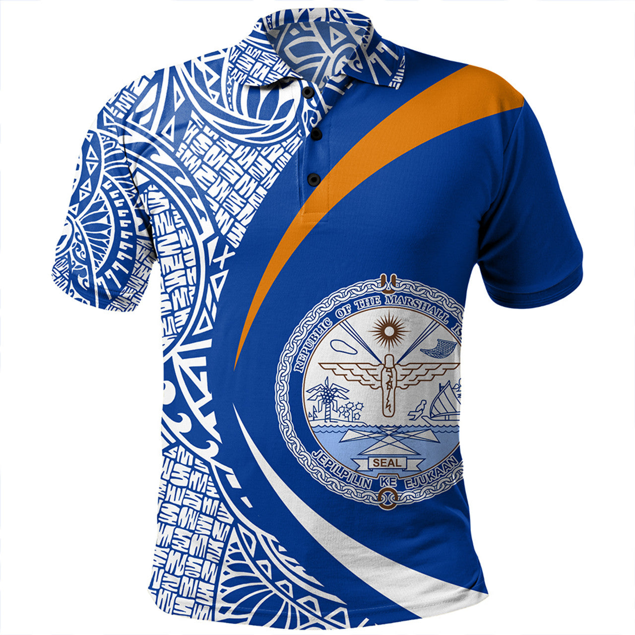 Marshall Islands Custom Personalised Polo Shirt