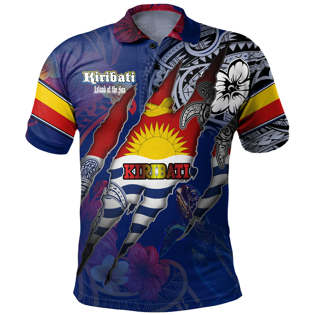Kiribati Custom Personalised Polo Shirt