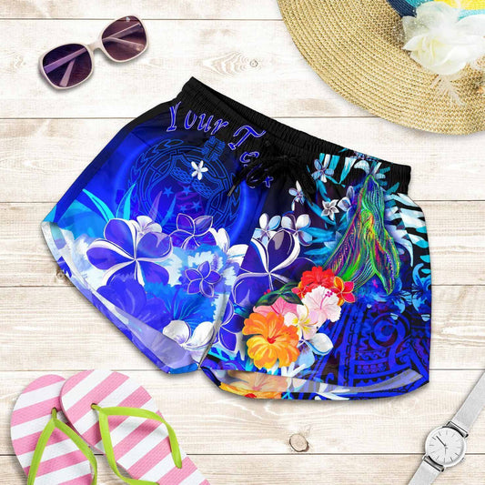 Polynesian Custom Personalised Women Shorts