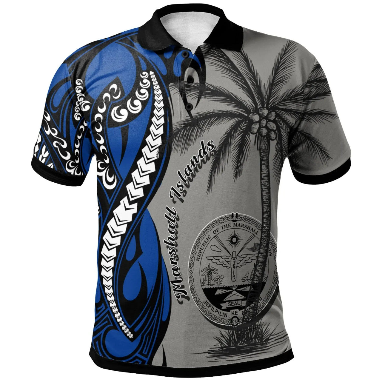 Marshall Islands Custom Personalised Polo Shirt