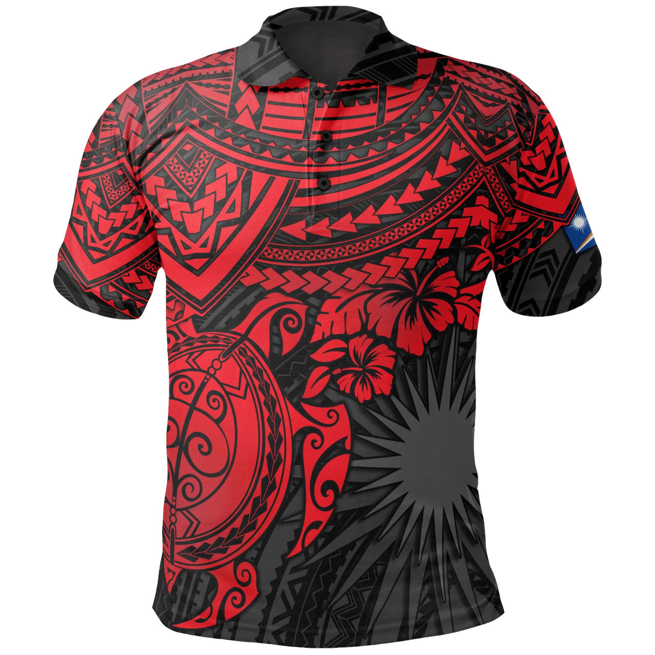 Marshall Islands Custom Personalised Polo Shirt