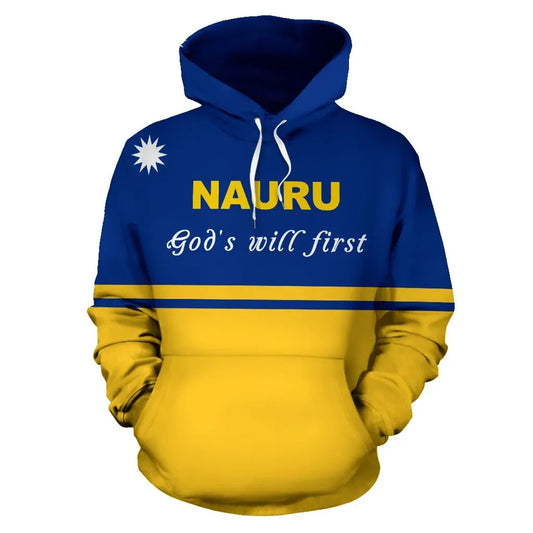 Nauru Custom Personalised  Hoodie